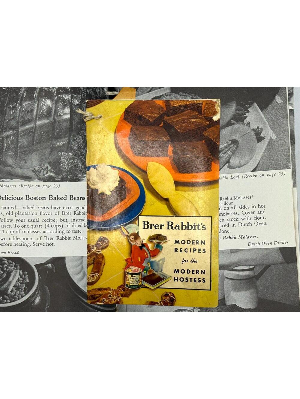 Vintage 1930s Cookbook, Brer Rabbit's Modern Recipes for the Modern Hostess 1938